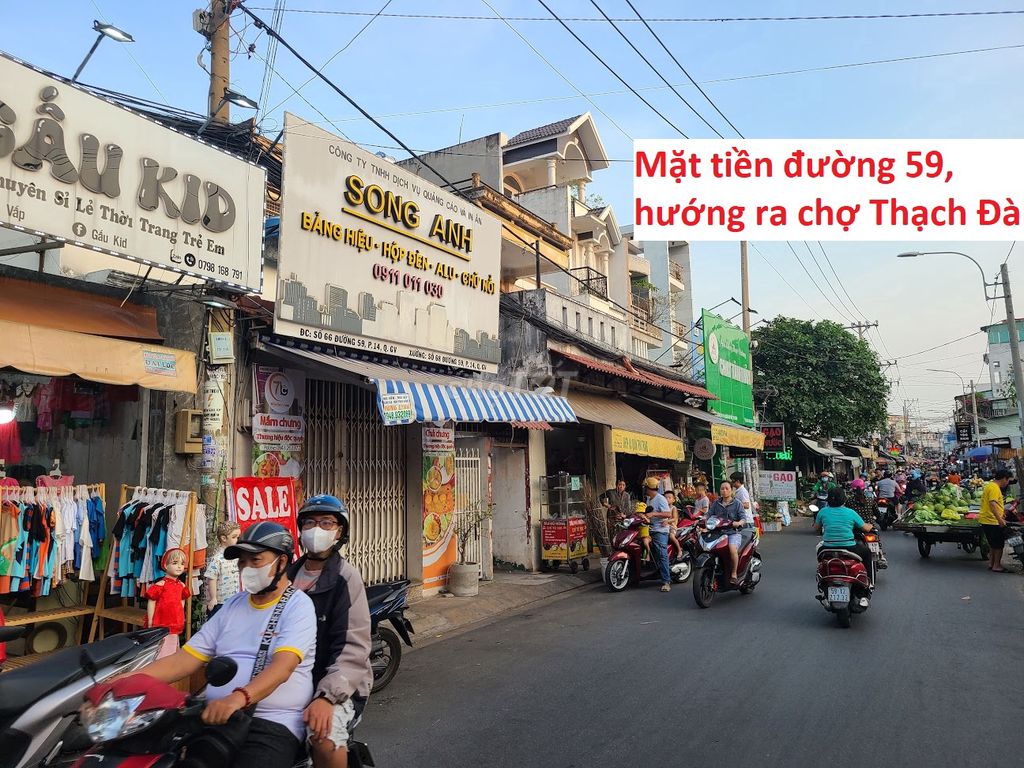 MẶT BẰNG (CHÍNH CHỦ) MẶT TIỀN SỐ 68 ĐƯỜNG 59 SÁT CHỢ THẠCH ĐÀ, PVCHIÊU - ảnh 5