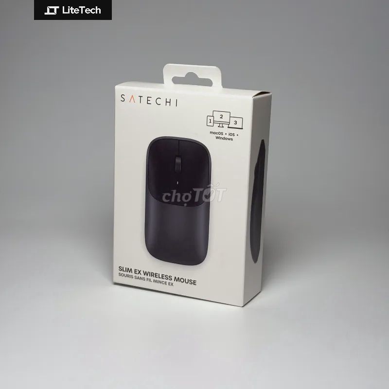 Chuột Satechi Slim EX Nhôm Đen Bluetooth. Mua bán Phụ kiện (Màn hình, Chuột...) tại Quận 3 Tp Hồ Chí Minh được đăng bởi LiteTech Store hình 1