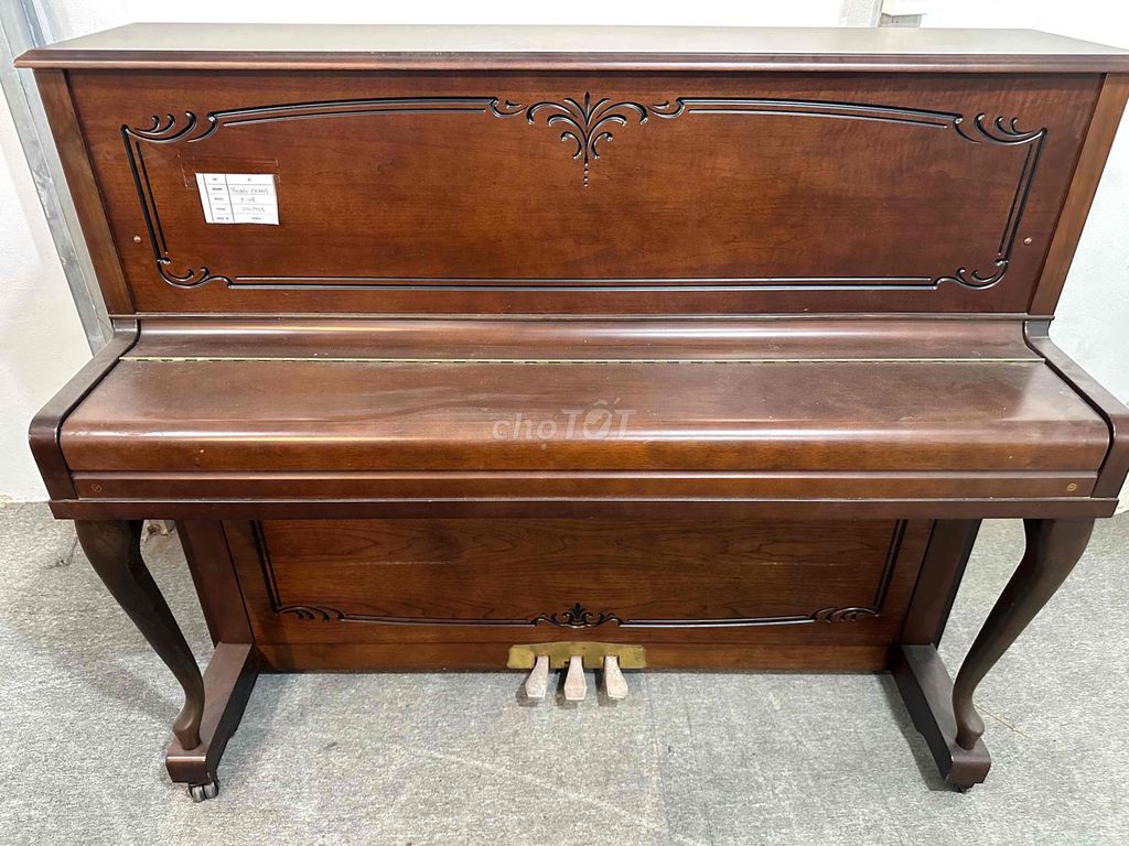 Đàn piano cơ Young Chang Nâu korea. Mua bán Nhạc cụ tại Huyện Cần Giuộc Long An được đăng bởi World piano hình 1