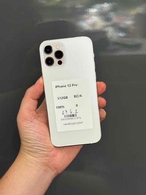 12 Pro 512GB Trắng New Qte IOS 17.4.1 Sạc 0L 99283