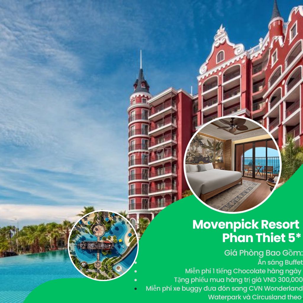 MOVENPICK RESORT PHANTHIET-Tặng phiếu 300K