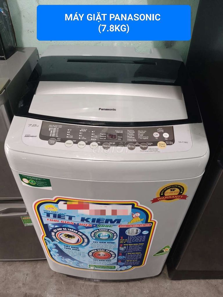 Máy giặt Panasonic 7.8kg. Mua bán Máy giặt tại Thành phố Nha Trang Khánh Hòa được đăng bởi Bảo trì điện lạnh Nha Trang hình 1