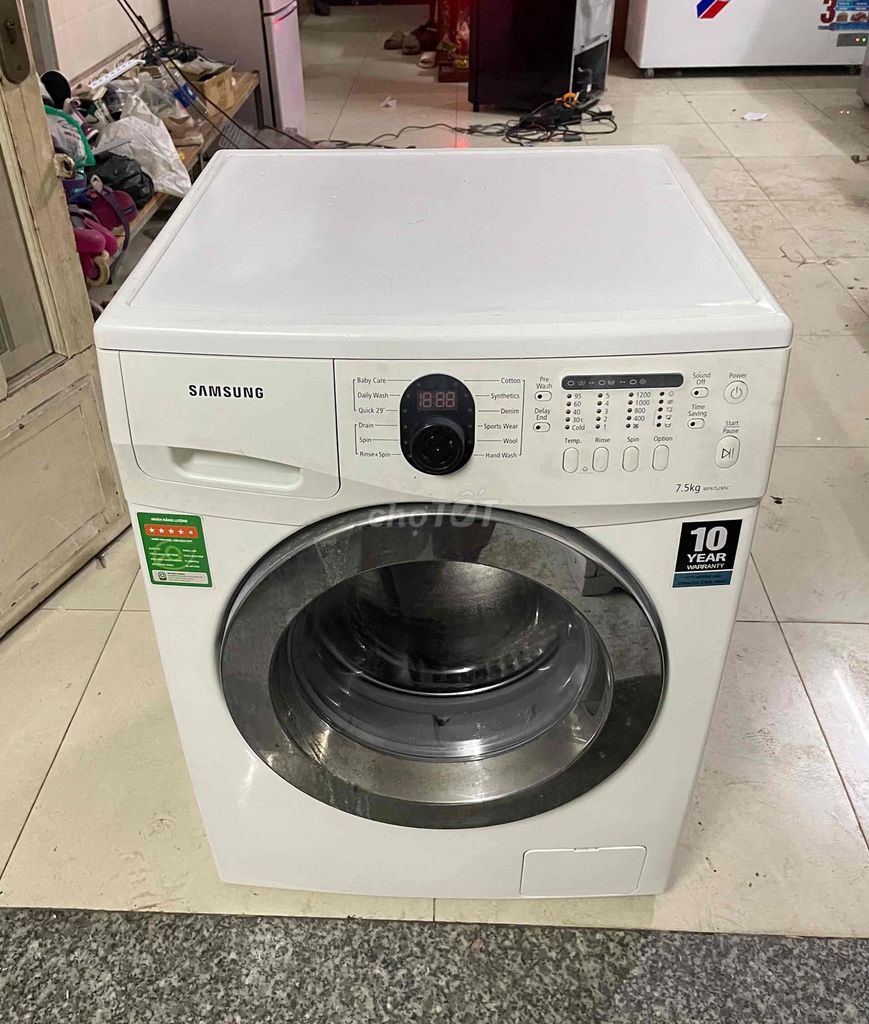 Máy giặt Samsung 7.5kg tiết kiệm vận hành êm. Mua bán Máy giặt tại Quận Bình Tân Tp Hồ Chí Minh được đăng bởi Điện Lạnh Gia Việt Quận Bình Tân hình 1