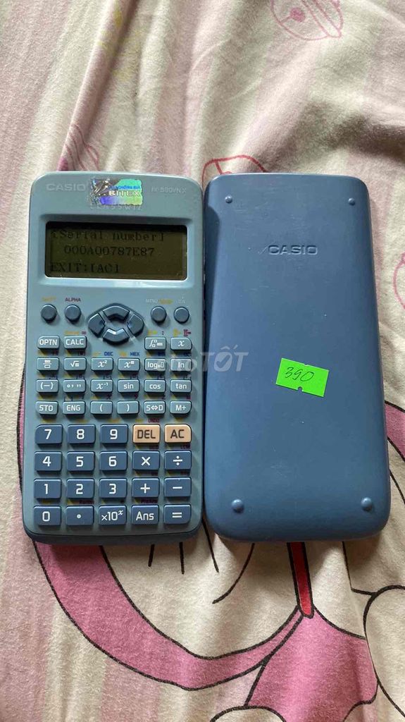 Máy tính khoa học Casio FX-580VNX Xanh. Mua bán Đồ dùng văn phòng tại Quận Bình Thuỷ Cần Thơ được đăng bởi Châu Đại Thiên hình 1