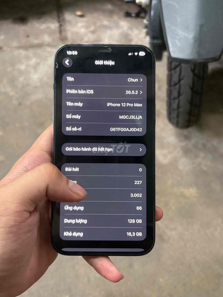 Apple iPhone 12 Pro Max 128GB Xanh 89%. Mua bán Điện thoại tại Quận 7 Tp Hồ Chí Minh được đăng bởi Trần Thanh Thái hình 1