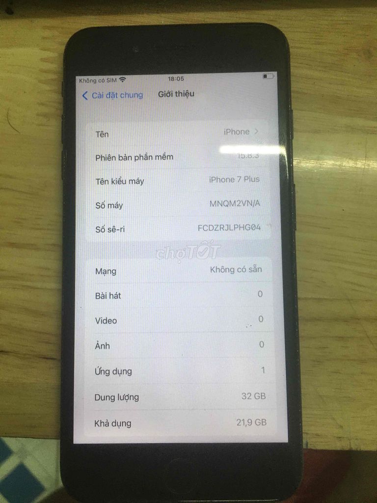 IPHONE 7PLUS  + MÁY XÀI TỐT + KHÔNG LỖI GÌ.. Mua bán Điện thoại tại Quận 5 Tp Hồ Chí Minh được đăng bởi phạm vũ hình 4