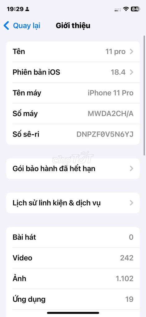 iPhone 11 Pro 64GB. Mua bán Điện thoại tại Huyện Đam Rông Lâm Đồng được đăng bởi Vũ Mio hình 1