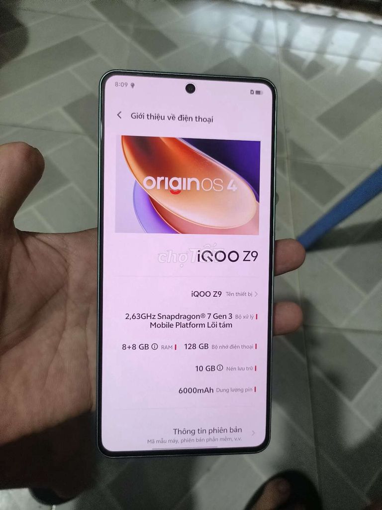 IQOO Z9 5G pin 6000🔋 chíp 7 gen 3 mạnh