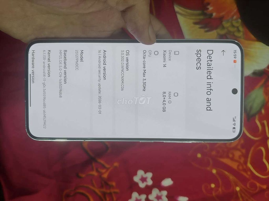 Xiaomi 14 8GB/256GB hồng. Mua bán Điện thoại tại Quận Bắc Từ Liêm Hà Nội được đăng bởi xuân trần hình 1