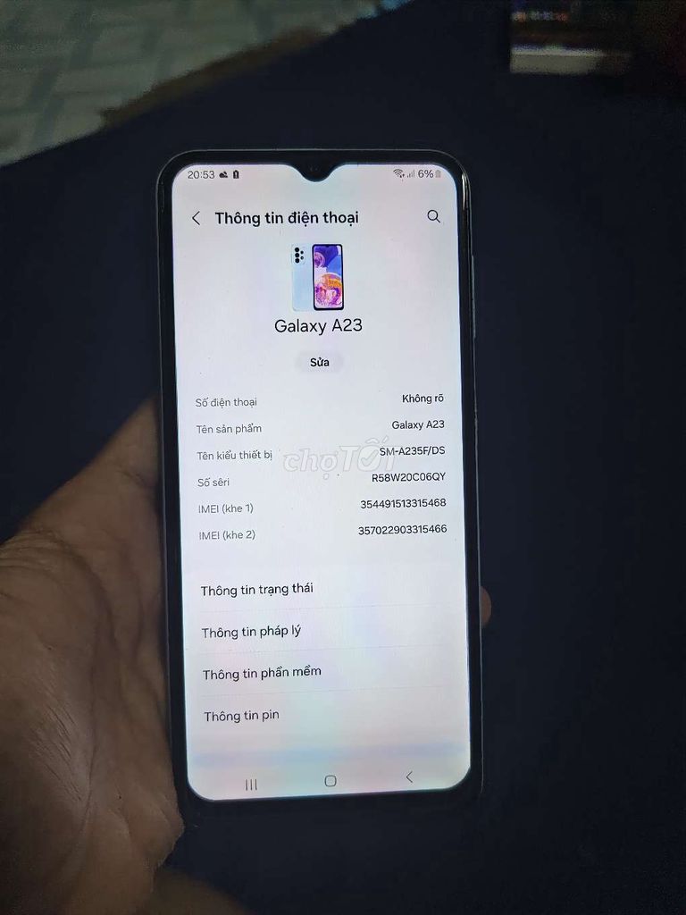 samsung a23 1tr7. Mua bán Điện thoại tại Huyện Châu Phú An Giang được đăng bởi Dương Phước hình 1