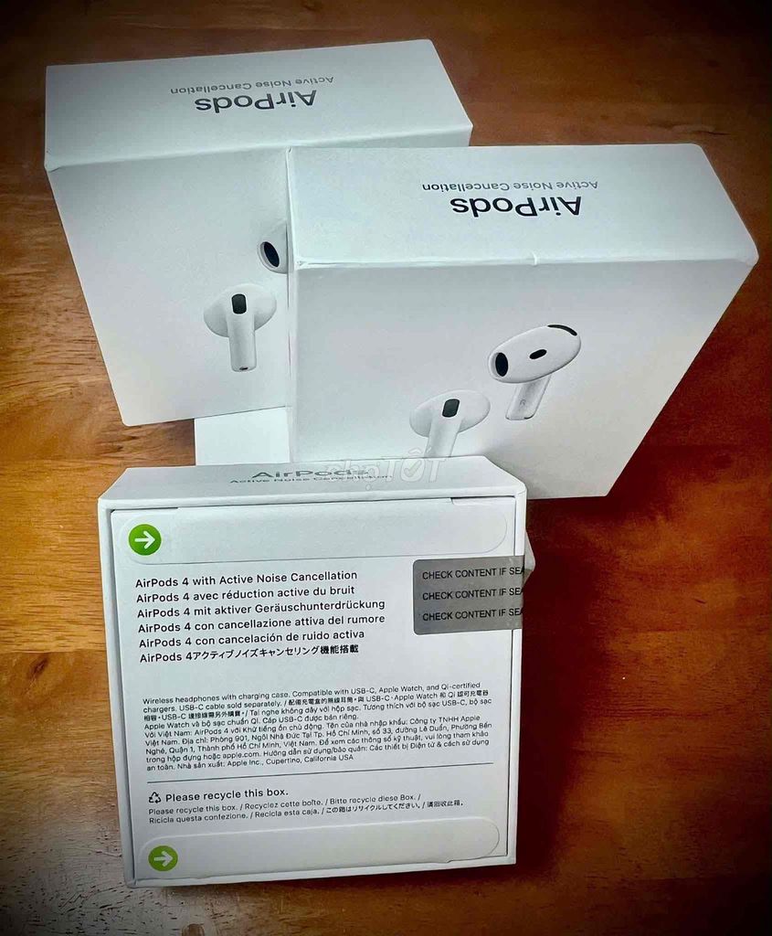 Tai nghe Apple AirPods 4 Mới nguyên seal. Mua bán Tivi, Âm thanh tại Quận 4 Tp Hồ Chí Minh được đăng bởi 30- Minh Nhựt hình 1