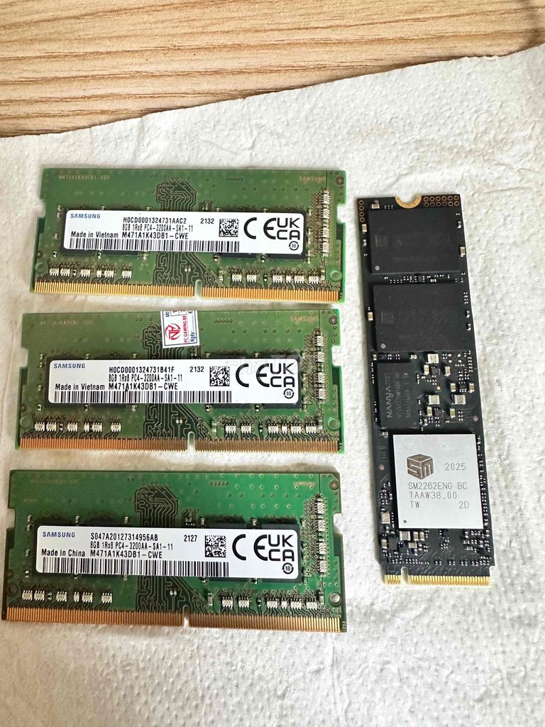 RAM Samsung PC4-3200AA 8GB. Mua bán Linh kiện (RAM, Card...) tại Thành phố Vĩnh Yên Vĩnh Phúc được đăng bởi minh p hình 1