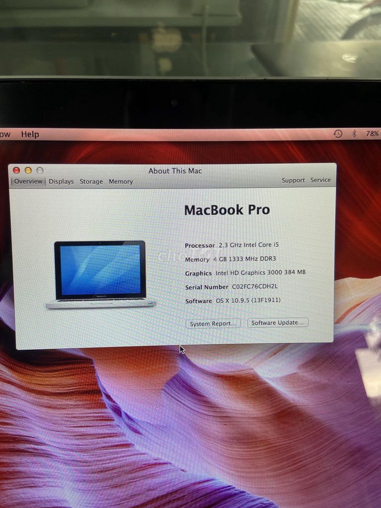 MacBook Pro 2011 và air 2015 (i5/4GB/320GB-120GB)