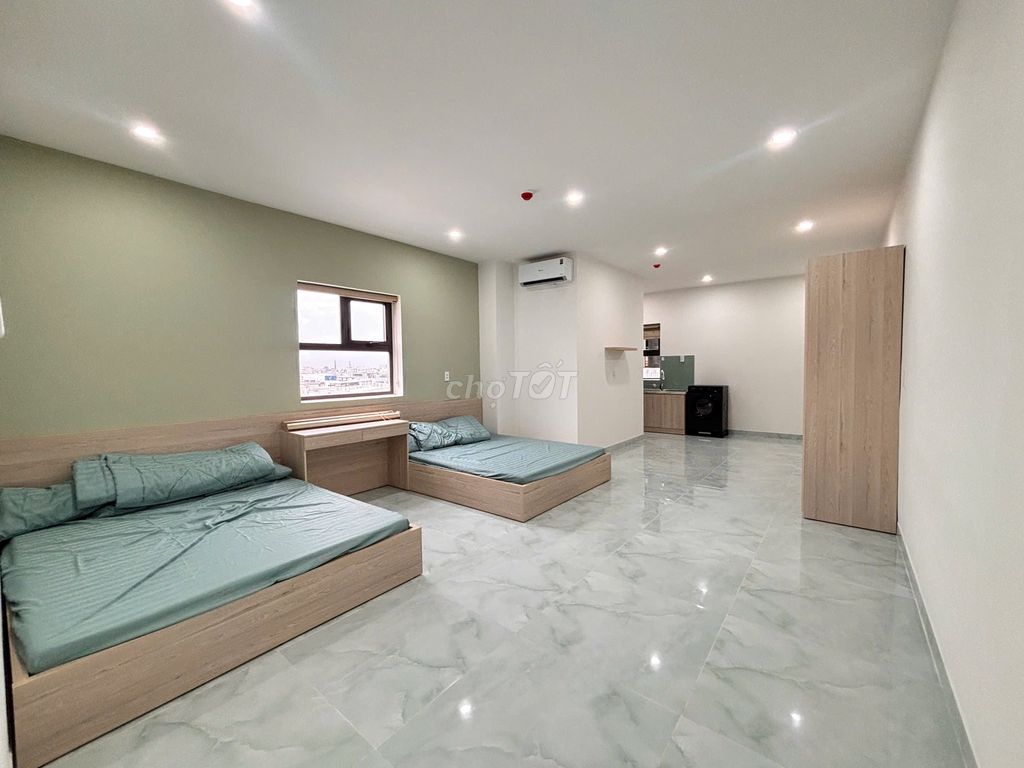 ⚡ bùi tấn diên – liên chiểu | studio 2 giường rộng rãi trống