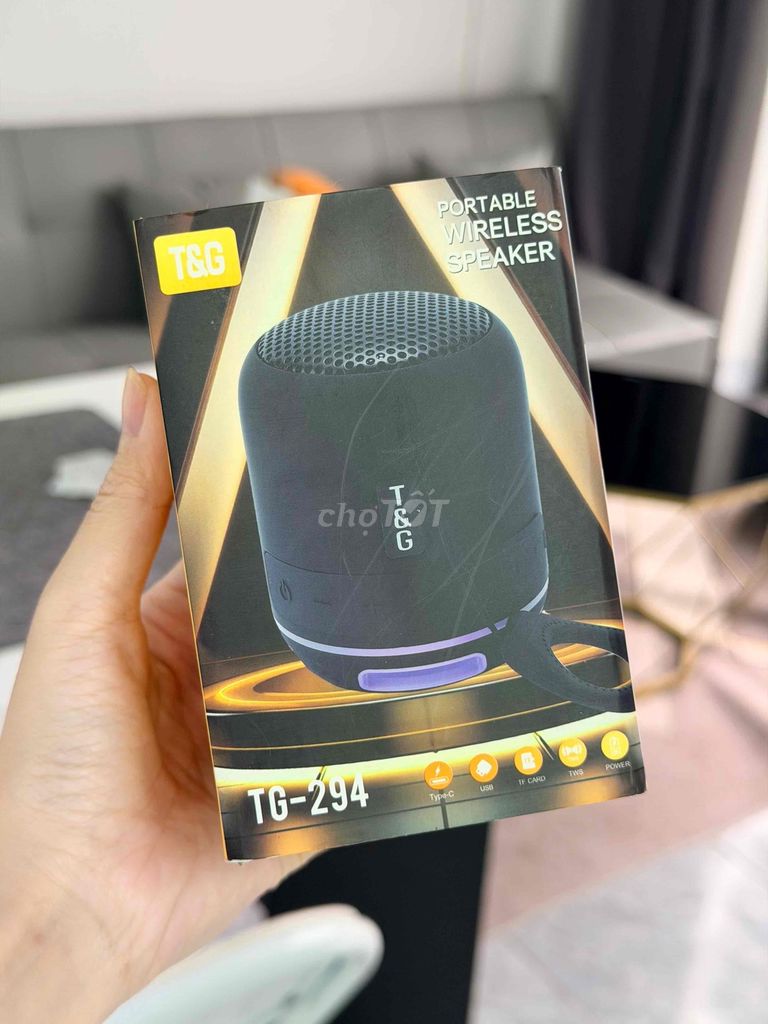 Loa Bluetooth T&G TG-294 Xanh rêu Đèn LED. Mua bán Tivi, Âm thanh tại Quận Ninh Kiều Cần Thơ được đăng bởi Uyên Phụ Kiện hình 1