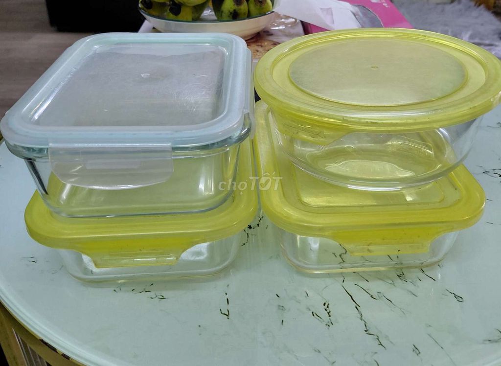 Hộp đựng thực phẩm Thủy tinh 5 hộp. Mua bán Dụng cụ nhà bếp tại Quận Bình Tân Tp Hồ Chí Minh được đăng bởi Ngoc Tuấn hình 1