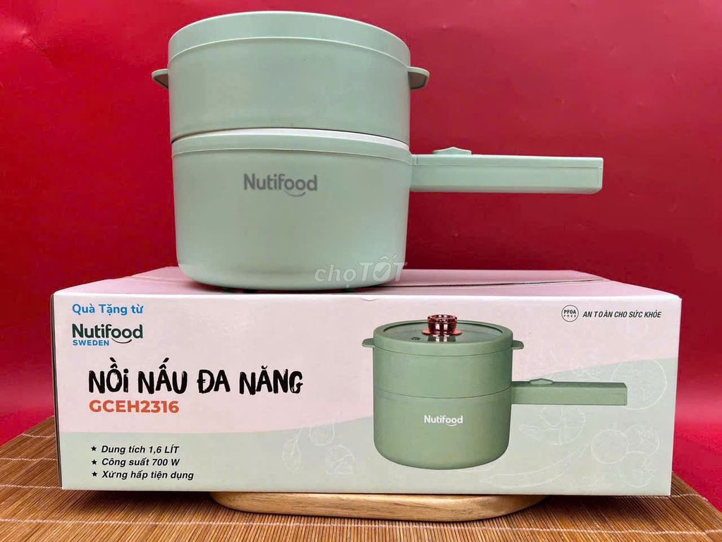 Nồi điện đa năng chống dính 1,6 lít. 190k. Mới 100