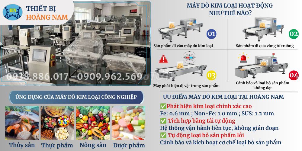 Máy dò kim loại Hoàng Nam Công nghiệp. Mua bán Đồ chuyên dụng, Giống nuôi trồng tại Quận 12 Tp Hồ Chí Minh được đăng bởi Thiết bị Hoàng Nam hình 1