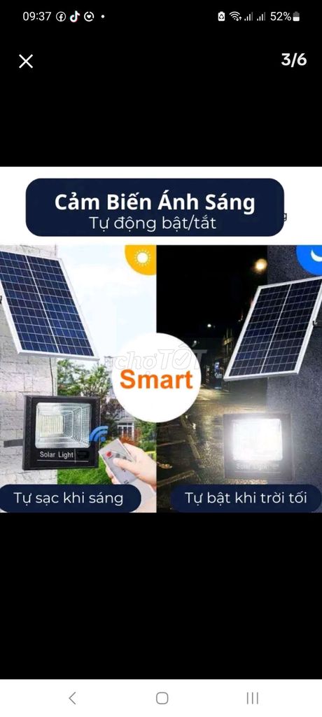 Đèn năng lương măt trời đang đc trợ giá