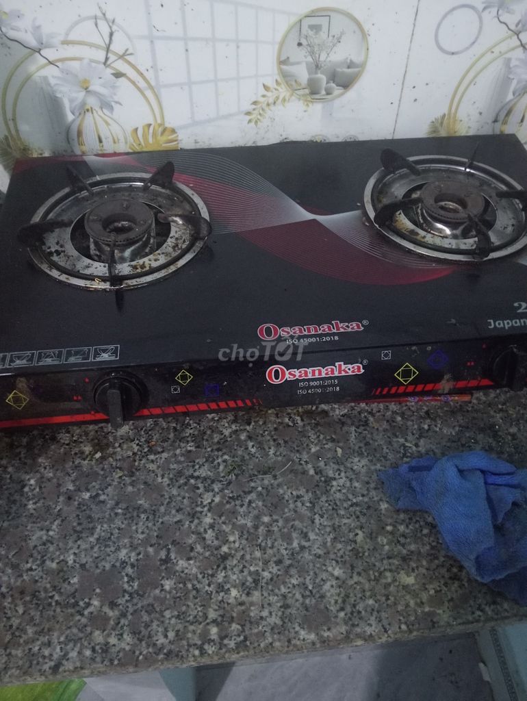 Bếp ga Osanaka mặt kính 2 lò. Mua bán Bếp, lò, đồ điện nhà bếp tại Thị xã An Nhơn Bình Định được đăng bởi Nôbita Đợi Xuka hình 1