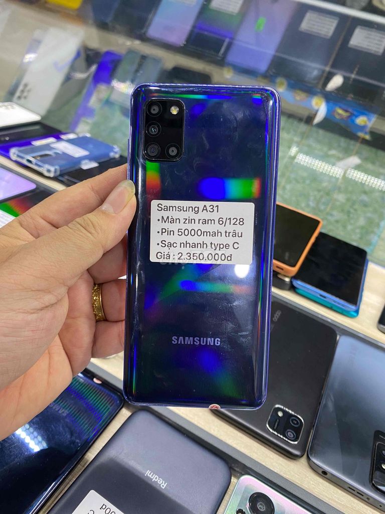 Samsung Galaxy A31 128GB Đen. Mua bán Điện thoại tại Thành phố Bến Tre Bến Tre được đăng bởi Điện thoại Bến Tre giá rẻ hình 1