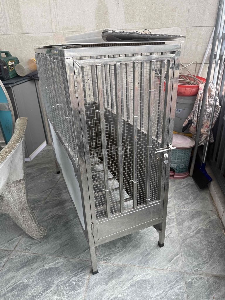 Lồng vận chuyển chó Inox 40cm x 1m. Mua bán Phụ kiện, Thức ăn, Dịch vụ tại Huyện Trảng Bom Đồng Nai được đăng bởi Cường Thịnh Phát hình 1