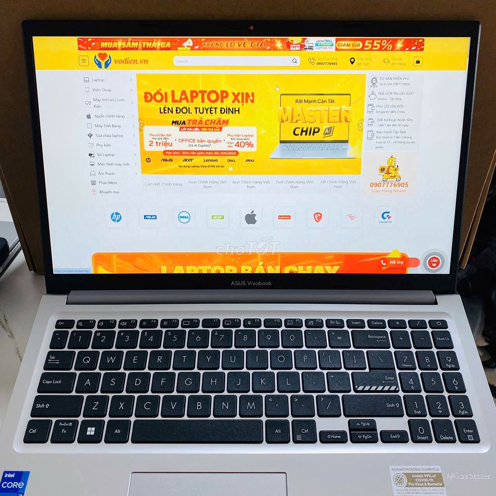 Asus Vivobook X1502VA i7-13620H-16G-512GB-Full Box. Mua bán Laptop tại Quận Ninh Kiều Cần Thơ được đăng bởi Võ Diện hình 1