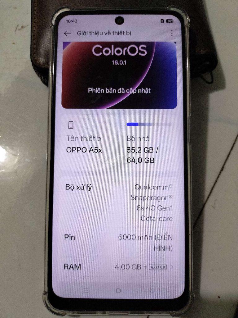 Oppo A5X 64GB Xám. Mua bán Điện thoại tại Huyện Châu Thành Bến Tre được đăng bởi ngoc an hình 1