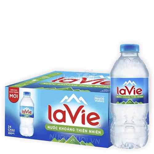 THÙNG NƯỚC KHOÁNG LAVIE 350ML – 24 CHAI