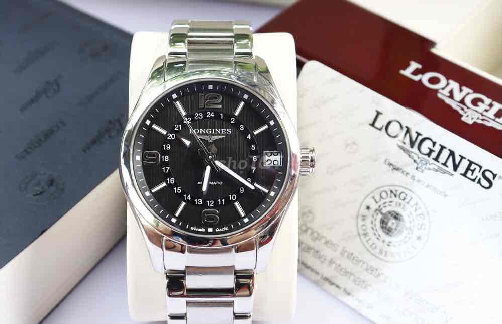 Longines Conquest Classic Giờ GMT đẹp keng Fullset