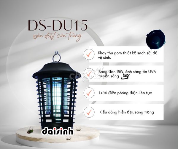 ĐÈN DIỆT MUỖI ĐẠI SINH DS-DU15