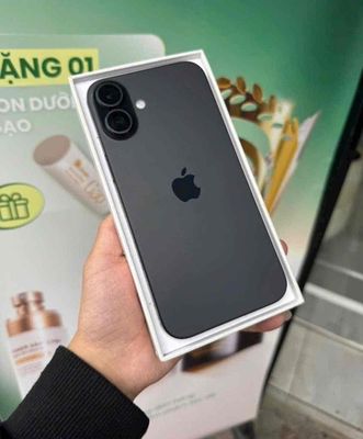 iphone 16plus 256gb đen qtế mỹ pin100 zin áp suất