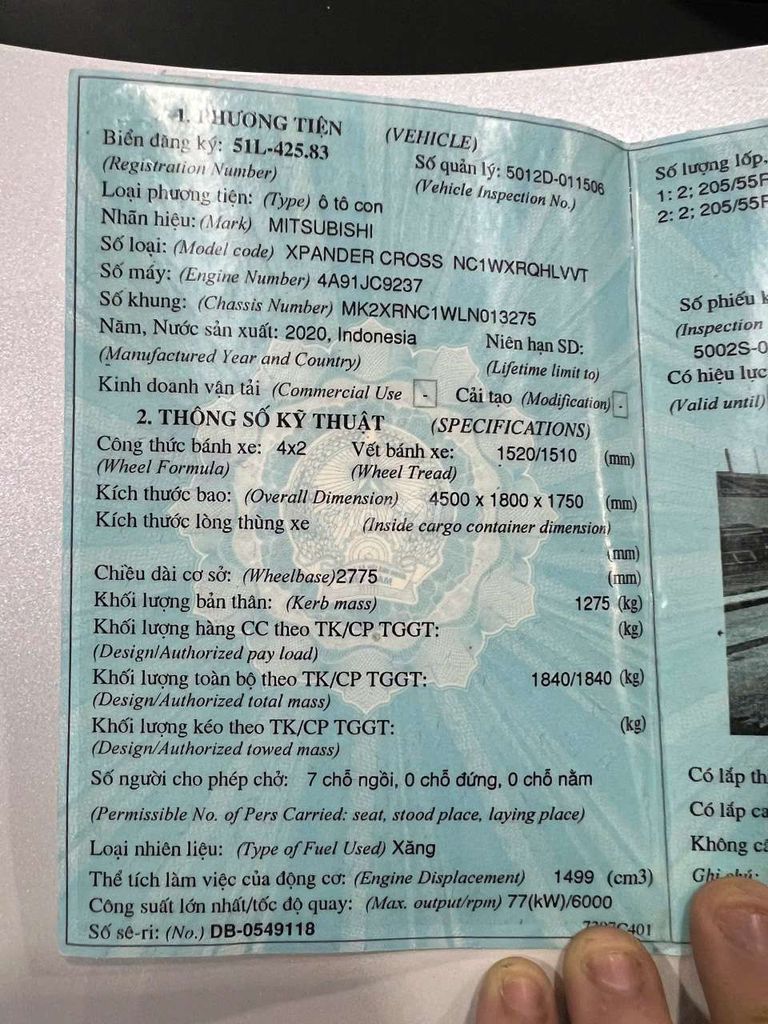 TPHCM Expander Cross 2020 AT - 26k km. Mua bán Ô tô tại Quận 11 Tp Hồ Chí Minh được đăng bởi Nguyễn Long hình 6