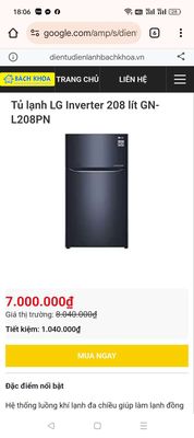 Tủ lạnh LG inverter 225l hàng nhập Indonesia. Mua bán Tủ lạnh tại Quận Bắc Từ Liêm Hà Nội được đăng bởi điện máy Nguyễn Thanh