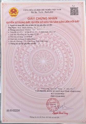 bán căn nhà cấp 4 5x21 đường nhựa 4m , gần công viên mậu thân
