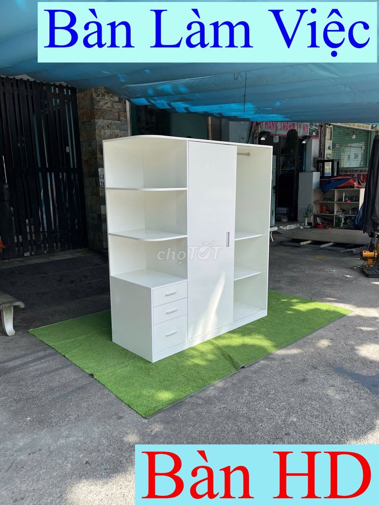 Tủ quần áo_Tủ quần áo cửa lùa=Tủ quần áo gổ 1m6=1. Mua bán Tủ, kệ gia đình tại Quận 6 Tp Hồ Chí Minh được đăng bởi Kho Hàng TP HCM hình 1