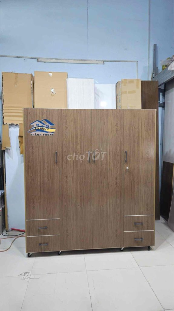 Tủ quần áo// Tủ quần áo 4 cánh nhựa đài loan. Mua bán Tủ, kệ gia đình tại Thành phố Thủ Đức Tp Hồ Chí Minh được đăng bởi Ngọc Lan hình 1