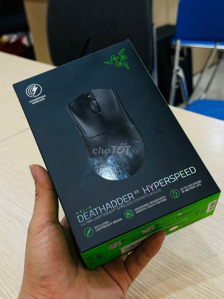 Chuột gaming Razer DeathAdder V3 HyperSpeed Đen. Mua bán Phụ kiện (Màn hình, Chuột...) tại Quận Đống Đa Hà Nội được đăng bởi Vũ Mạnh Điệp hình 1