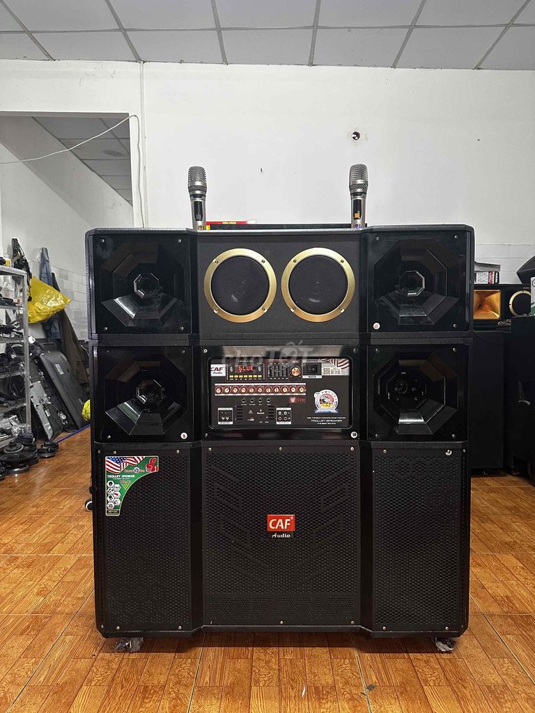 Loa karaoke CAF Đen đã sử dụng kèm 2 micro. Mua bán Tivi, Âm thanh tại Quận Cái Răng Cần Thơ được đăng bởi Chuyên Loa Kéo hình 1