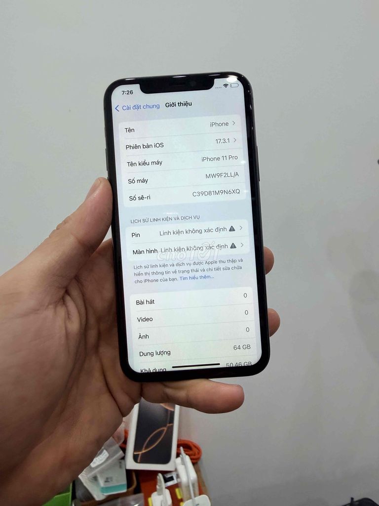 Apple iPhone 11 Pro 64GB Xám 100%. Mua bán Điện thoại tại Quận Cầu Giấy Hà Nội được đăng bởi TicoSmartphone hình 1