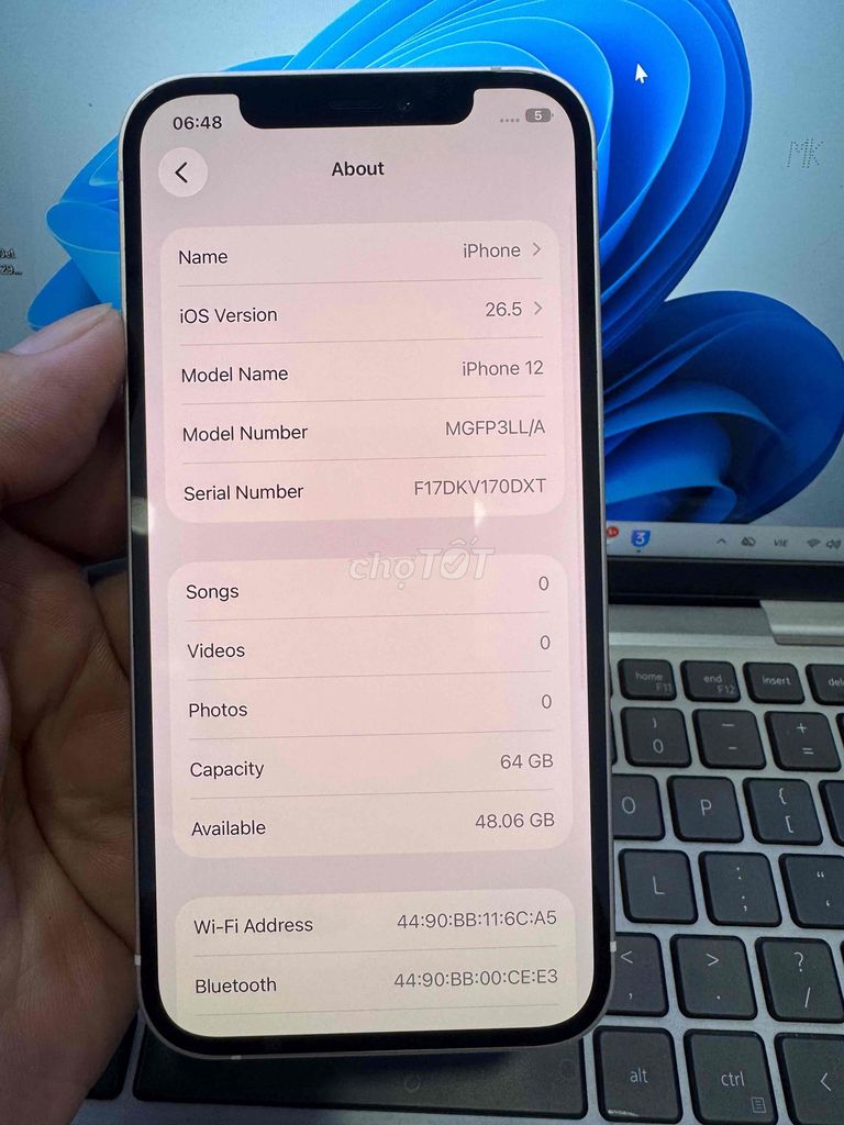 Apple iPhone 12 64GB Trắng 100%. Mua bán Điện thoại tại Quận 6 Tp Hồ Chí Minh được đăng bởi QUỐC THIÊN BÁN GÓP 0 ĐỒNG  hình 1