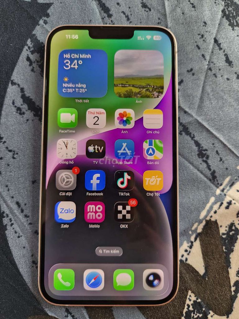 Apple iPhone 14 Plus 128GB Tím qte gl. Mua bán Điện thoại tại Huyện Dương Minh Châu Tây Ninh được đăng bởi kiettruong hình 1