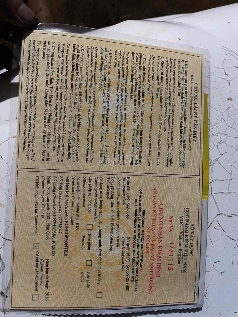 Kia K3 2001 - 200 km. Mua bán Ô tô tại Thị Xã Buôn Hồ Đắk Lắk được đăng bởi Tên chưa cung cấp hình 4