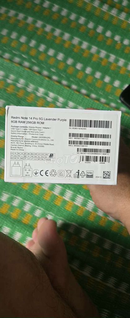 Xiaomi Redmi Note 14 Pro 5G 256GB Tím Lavender. Mua bán Điện thoại tại Quận Sơn Trà Đà Nẵng được đăng bởi thì hình 1