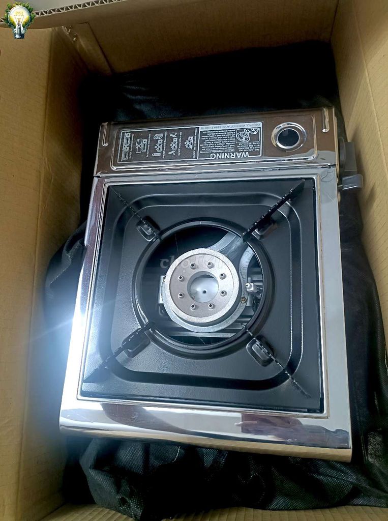Bếp gas mini Hakicook Inox Bạc, Đen Di động. Mua bán Bếp, lò, đồ điện nhà bếp tại Thành phố Rạch Giá Kiên Giang được đăng bởi NHÃ ĐAN KG hình 1