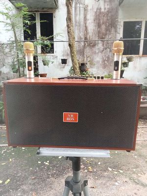 Loa kéo mini VB BOX Gỗ 2x20cm 2 mic - 134728542