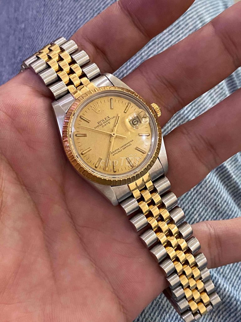 Rolex Date-Just 15053 Demi 18K 34mm