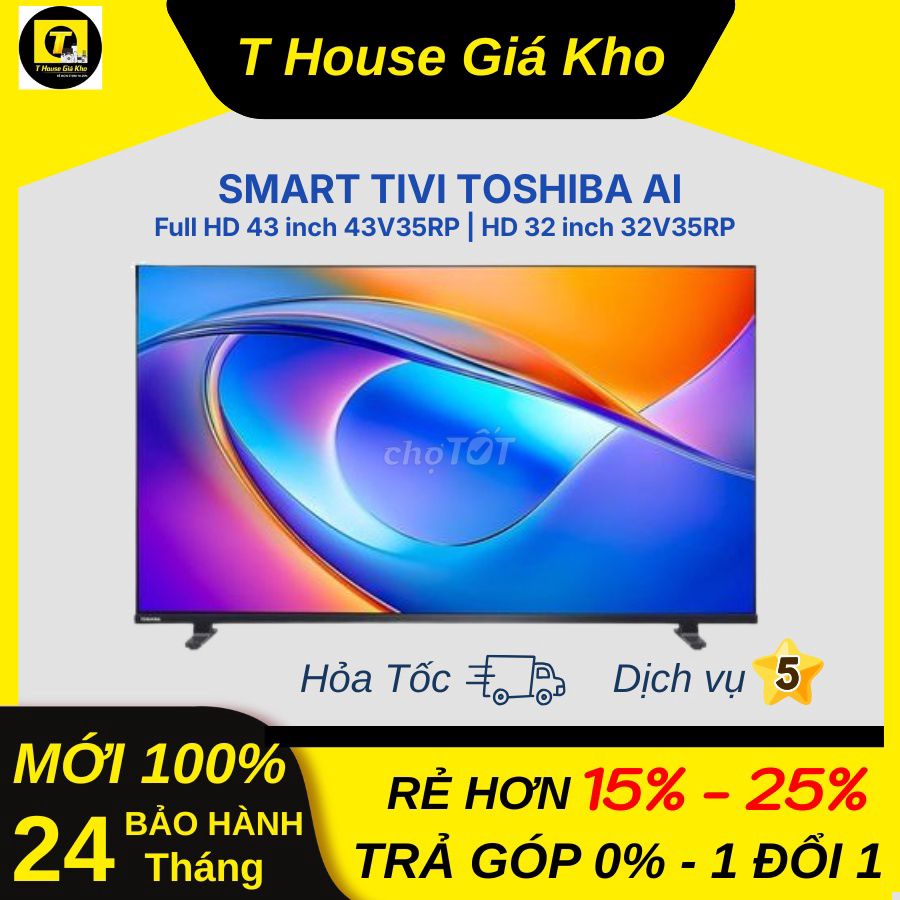 Smart Tivi Toshiba AI Full HD 43" |HD 32" MỚI 100%. Mua bán Tivi, Âm thanh tại Quận Bình Thạnh Tp Hồ Chí Minh được đăng bởi TMOBILE GIÁ TỐT NHẤT hình 1