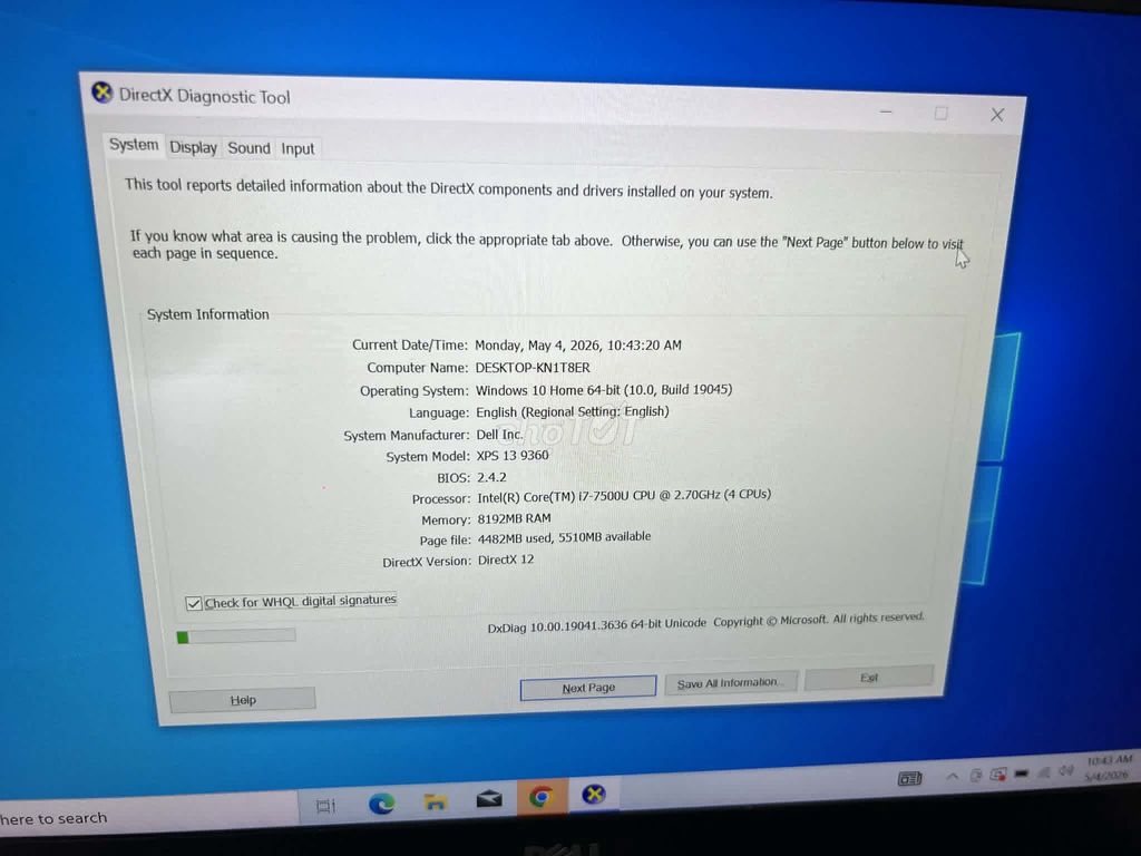 Dell XPS 9360 i7-7500U 13.3 inch 8GB/256GB. Mua bán Laptop tại Quận Đống Đa Hà Nội được đăng bởi Thành Công hình 1