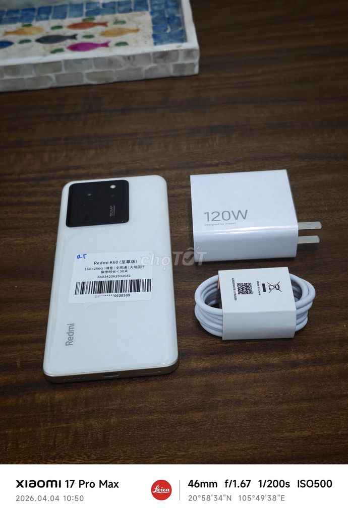 Redmi K60 Ultra 16/256 Quốc Tế sạc120w có ship COD. Mua bán Điện thoại tại Quận Hoàng Mai Hà Nội được đăng bởi Trần Ngọc Hiếu hình 1